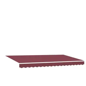 vidaXL Tissu de remplacement pour auvent , cadre 4x2 m, Bourgogne pas cher