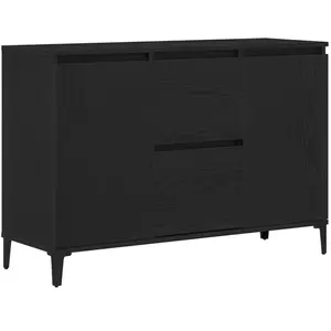 vidaXL Sideboard avec tiroirs noir 104 x 35 x 70 cm Bois composite