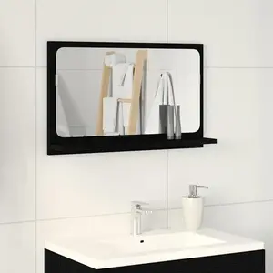 Comparateur de prix : vidaXL Étagère Miroir Chêne noir 60 x 10,5 x 37 cm Bois d'ingénierie