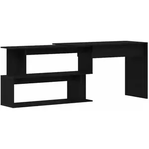 Comparateur de prix : vidaXL Bureau Vidaxl Noir Chêne 200x50x76 Cm En Bois D'ingénierie