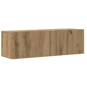 vidaXL Vidaxl Ensemble De Meuble Tv Mural 3 Pcs Chêne Artisanal pas cher