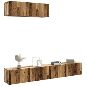 vidaXL Meubles TV muraux 3 pcs vieux bois 100x30x30 cm bois ingénierie