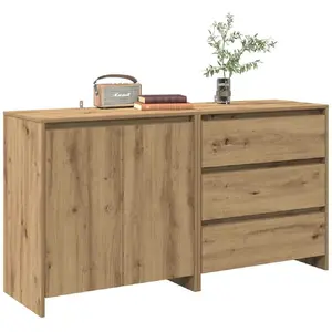 Vidaxl - Buffet 2 pcs chêne artisanal bois d'ingénierie pas cher