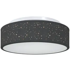 Comparateur de prix : vidaXL Plafonnier avec spots Noir 38 x 38 x 13,5 cm Tissu
