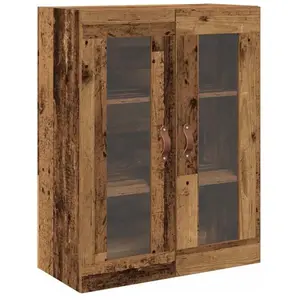 vidaXL Armoire murale en vieux bois 69.5 x 34 x 90 cm Bois composite pas cher