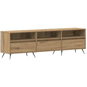 Comparateur de prix : vidaXL Vidaxl Meuble Tv Artisan Chêne 150x30x44,5 Cm Bois D'ingénierie
