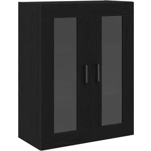 vidaXL Meuble mural Chêne noir 69,5 x 34 x 90 cm Bois d'ingénierie