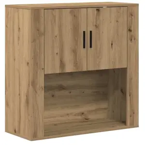 vidaXL Meuble mural chêne artisanal 80 x 33 x 80 cm Bois d'ingénierie