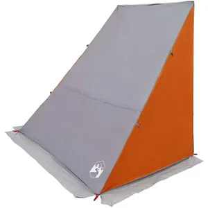 vidaXL Tente avec toit Autre avec évent Gris et Orange et Noir 190 x 1... pas cher