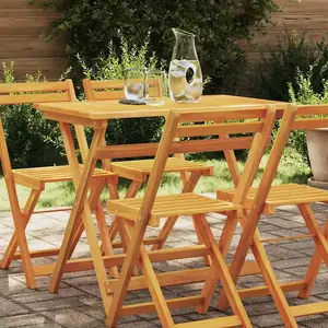 Comparateur de prix : vidaXL Table de jardin pliante Rectangulaire 100x55x75 cm Bois massif Acacia