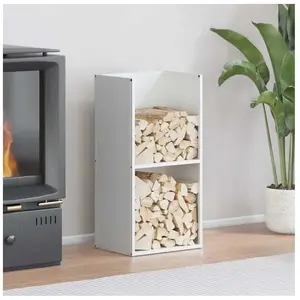 Comparateur de prix : Vidaxl portant de bois chauffage blanc 40x30x80 cm