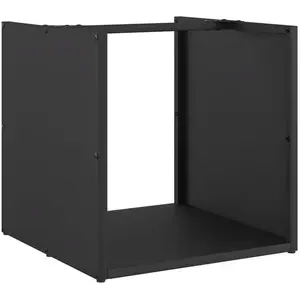 Vidaxl - Portant de bois chauffage noir 40x40x40 cm pas cher