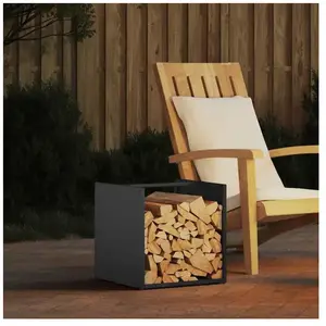 Comparateur de prix : Vidaxl - Portant de bois chauffage anthracite 40x40x40 cm