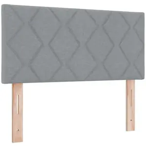 Tête De Lit Avec Des Lumières À Led Gris Clair 90 Cm Tissu Vidaxl