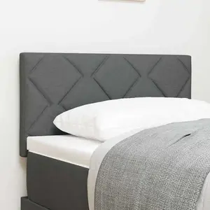 Tête De Lit Avec Des Lumières À Led Réglable Gris 80 Cm Tissu Vidaxl pas cher