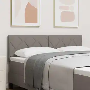 Tête De Lit Avec Des Lumières À Led Réglable Taupe 160 Cm Tissu Vidaxl pas cher