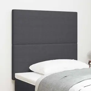 vidaXL Tête de lit LED  Gris foncé 80 cm en velours côtelé pas cher