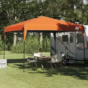 vidaXL Tente à abri Orange 300 x 300 x 227 / 236 / 245 cm Tissu Oxford