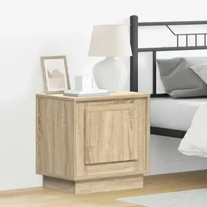 Cabinet De Chevet Avec Chêne Sonoma 44 X 34,5 X 45 Cm Vidaxl pas cher