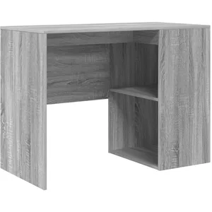 vidaXL Bureau d'écriture  Gris Sonoma Bois Standard Rangement pas cher