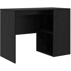 vidaXL Bureau Chêne noir Bois d'ingénierie Compact Bureau moderne pas cher