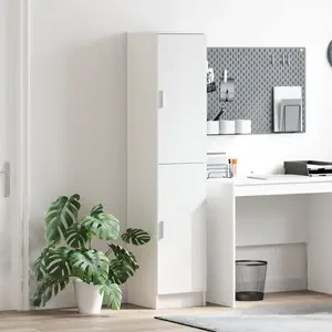 vidaXL Buffet Blanc Bois d'ingénierie Modéré Buffet Rectangulaire pas cher