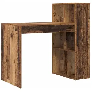 vidaXL Bureau d'écriture  Bois ancien Bois d'ingénierie Standard pas cher