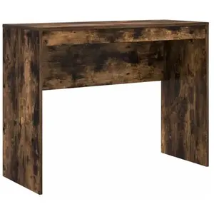 Bureau - rehausse bureau Vidaxl Bureau Chêne fumé 100 x 40 x 76 cm pas cher