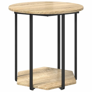 Comparateur de prix : Vidaxl ensemble de tables d'appoint 2 pcs chêne sonoma et noir