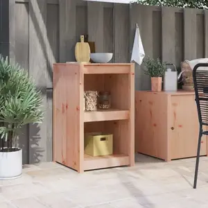 vidaXL Armoire de cuisine extérieure 55x55x92 cm Bois massif Douglas pas cher