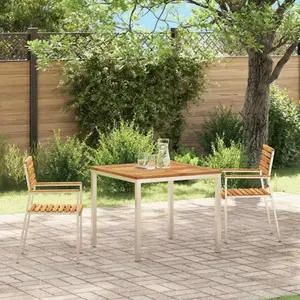 vidaXL Chaise de jardin 2 pcs Marron 56x54,5x87cm Bois d'acacia massif pas cher