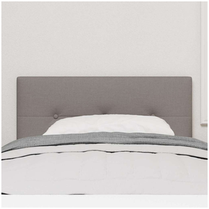 vidaXL Vidaxl Tête De Lit Led Avec Boutons Capitonnés Taupe 80 Cm En Tissu pas cher