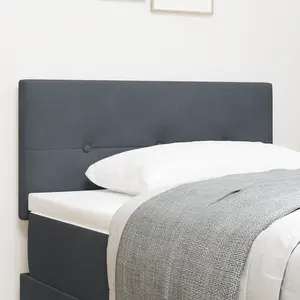 Tête De Lit Avec Des Lumières À Led Réglable Gris 80 Cm Velours Vidaxl pas cher