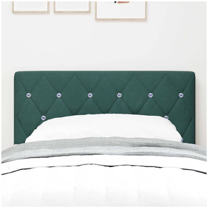 vidaXL Tête de lit LED avec tête de lit Vert foncé 80 cm Polyester pas cher