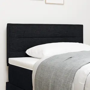 vidaXL Tête de lit LED Design Stylé Noir 100 cm Tissu pas cher