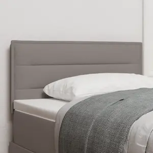 vidaXL Tête de lit  Design Linéaire Taupe 80 cm Tissu