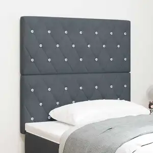 Tête De Lit Gris Foncé 100 Cm Velours Vidaxl pas cher