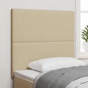 vidaXL Tête de lit Gris Vert Clair 100 cm Tissu en velours côtelé pas cher