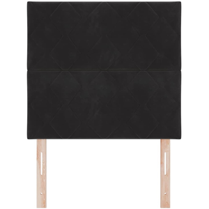 vidaXL Tête de lit Noir 100 cm Velours pas cher