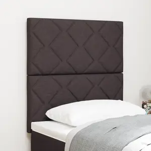Tête de lit vidaXL marron foncé 80 cm en tissu pas cher