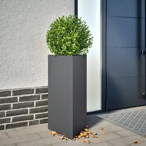 Comparateur de prix : vidaXL Jardinières 2 pcs anthracite triangulaire 40x34,5x70 cm acier