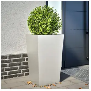 Comparateur de prix : vidaXL Jardinière 45x45x75 cm acier inoxydable