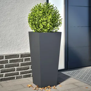 Comparateur de prix : vidaXL Jardinières 2 pcs anthracite 35x35x75 cm acier