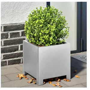 Comparateur de prix : vidaXL Jardinières 2 pcs 30x30x30 cm acier galvanisé
