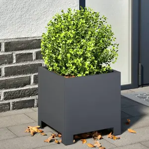 Comparateur de prix : vidaXL Jardinière anthracite 30x30x30 cm acier
