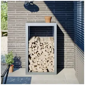 Comparateur de prix : vidaXL Portant de bois de chauffage 60x40x100 cm acier galvanisé