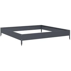 Comparateur de prix : vidaXL Lit surélevé de jardin anthracite 100x100x18,5 cm acier