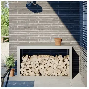 Comparateur de prix : vidaXL Portant de bois de chauffage 100x40x60 cm acier inoxydable