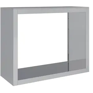 Comparateur de prix : vidaXL Portant de bois de chauffage 100x40x80 cm acier galvanisé