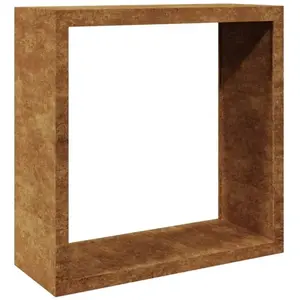 vidaXL Portant de bois de chauffage 100x40x100 cm acier corten pas cher